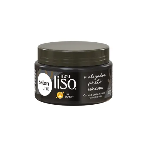 MASCARA SALON LINE 300 G MEU LISO MATI PRETO