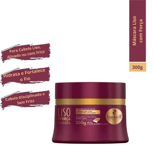 MASCARA HASKELL LISO C FORCA 300GR