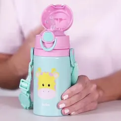 GARRAFINHA DE ALUMINIO C/CANUDO BUBA GIRAFA