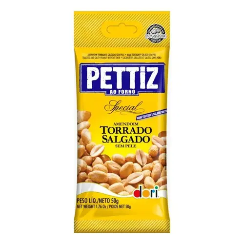 AMENDOIM PETTIZ TOR S/PELE 50G