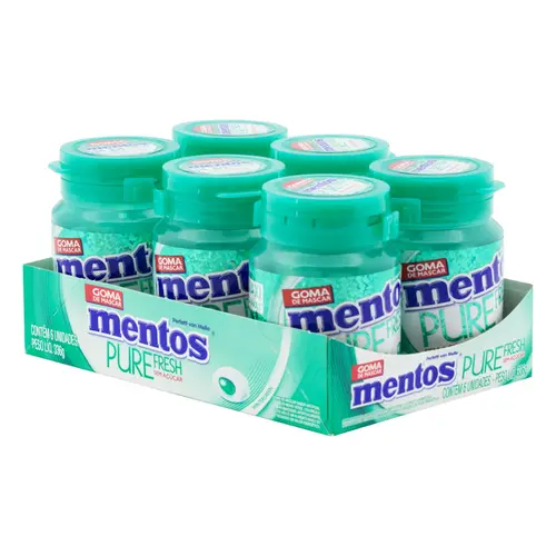 MENTOS GARRAFA PURE FRESH 28 UN 56G WINTERGREEN