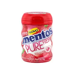MENTOS GARRAFA PURE FRESH 28 UN 56G MORANGO