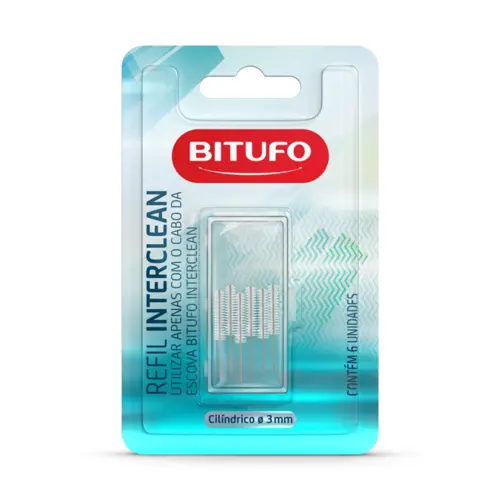 REFIL INTERCLEAN CILINDRICO 3MM BITUFO 6UN