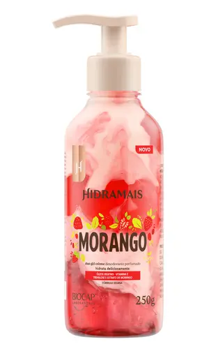 DUO GEL CREME DESODORANTE PERFUMADO HIDRAMAIS MORANGO 250 G