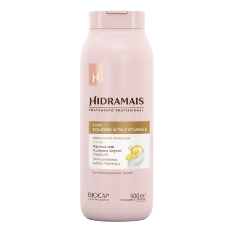 HIDRAMAIS 500ML LOCAO HIDRATANTE COLAGENO E VITAMINA E