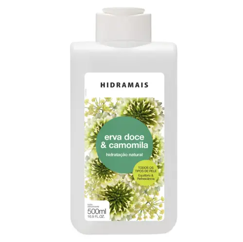 HIDRAMAIS 500ML LOCAO HIDRATANTE ERVA DOCE E CAMOMILA