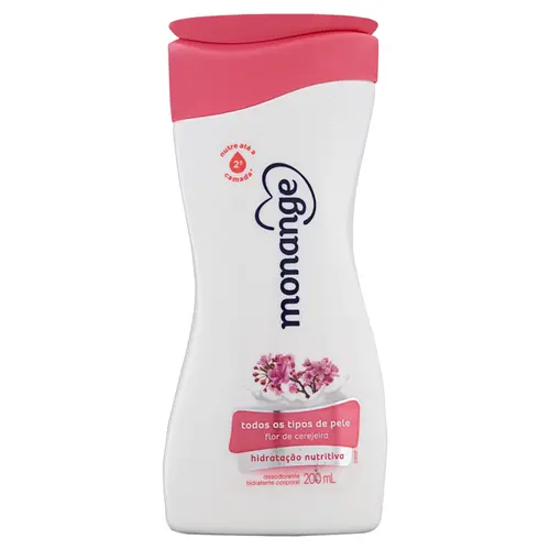LOCAO HIDRATANTE MONANGE 200ML FLOR DE CEREJEIRA