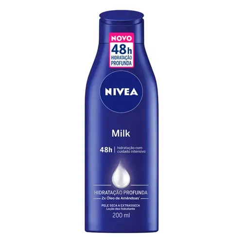 LOCAO DEO-HIDRATANTE NIVEA CORPORAL MILK 200 ML PELE SECA E EXTRASSECA