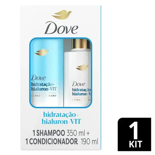 KIT DOVE SH 350 ML+COND 175ML HIDRAT+HIAL+VIT