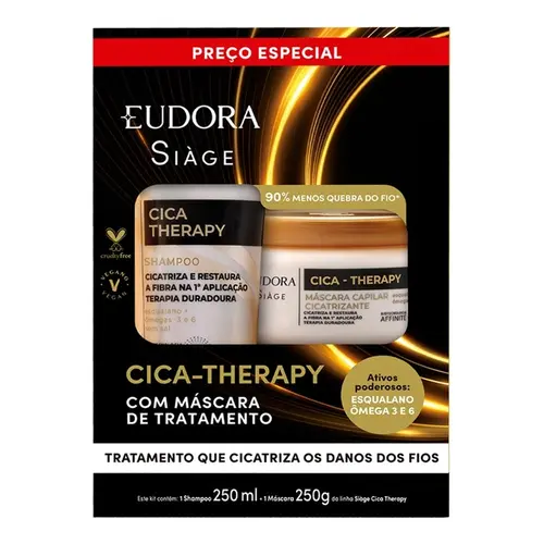 KIT SIAGE EUDORA SH 250 ML + MASC 250G CICA-THERAPY