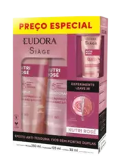 KIT EUDORA SIAGE SH 250ML+COND 125ML+LEAVEIN 30ML NUTRI ROSE