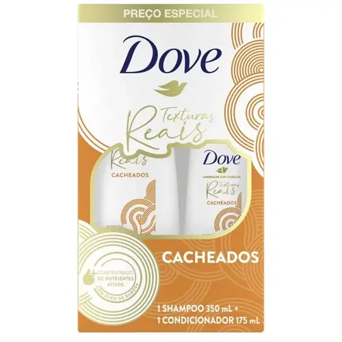 KIT SH DOVE 350 ML+COND 175 ML TEXTURAS REAIS