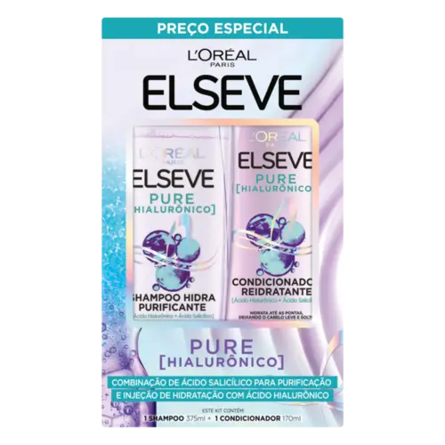 KIT ELSEVE SH 375 ML + COND 170 ML PURE LOREAL