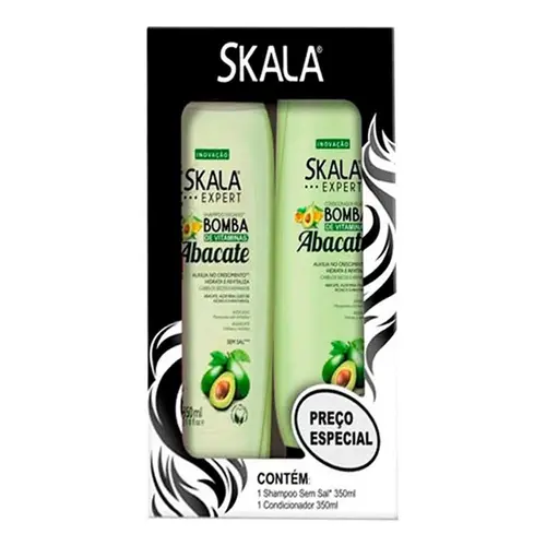 KIT SH+COND SKALA BOMBA ABACATE 325 ML