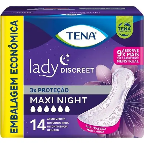 ABS TENA LADY DISCREET MAXI NIGHT 14 UN