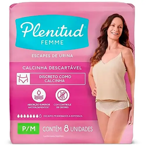 ROUPA INTIMA PLENITUD FEMME P/M 8 UN