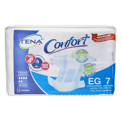FRALDA TENA CONFORT PLUS EG 7 UN