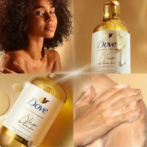 SABONETE LIQUIDO OLEO DE BANHO DOVE GLICERINADO 240ML