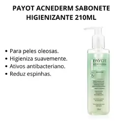 SABONETE HIGIENIZANTE ACNEDERM 210ML PAYOT