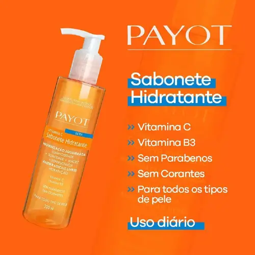 SAB LIQUIDO HIDRATANTE DETOX VITAMINA C PAYOT 220ML