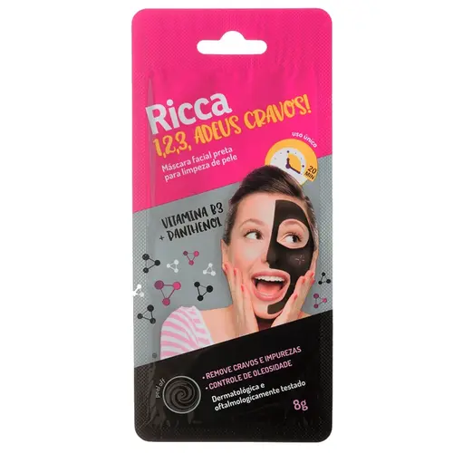 MASC FACIAL RICCA PRETA PARA L