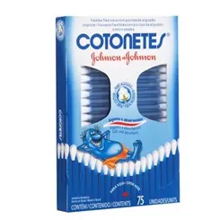 HASTES FLEXIVEIS COTONETES J&J 75 UN