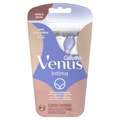 APARELHO DEPILAR GILLETTE VENUS INTIMA C/2 UN