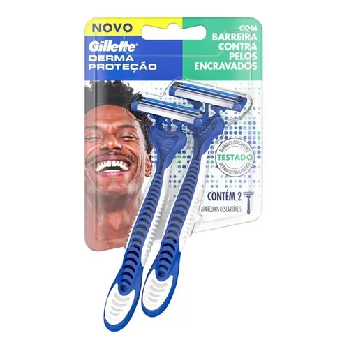 APAR BARBA  PRESTOBARBA DERMA PROTECAO C/2 UNIDADE