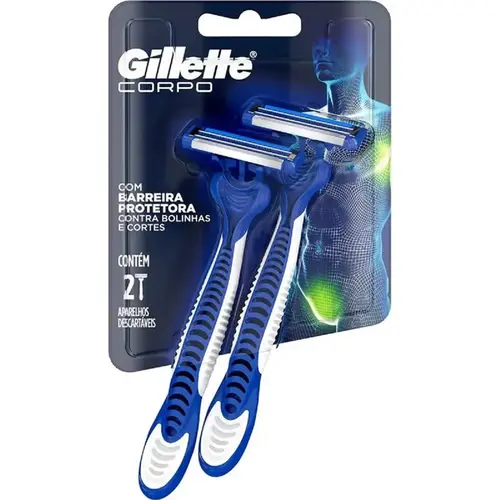APARELHO GILLETTE PRESTOBARBA CORPO C/2UN