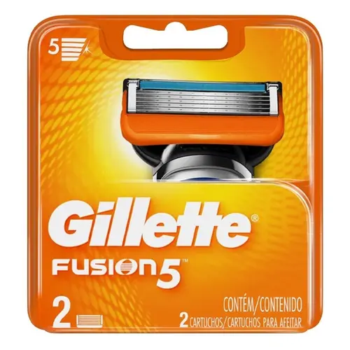 CARGA GILLETTE FUSION 5 C/2 UN