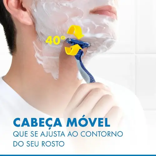 APARELHO GILLETTE PRESTOBARBA3 COMFORTGEL C/2UN