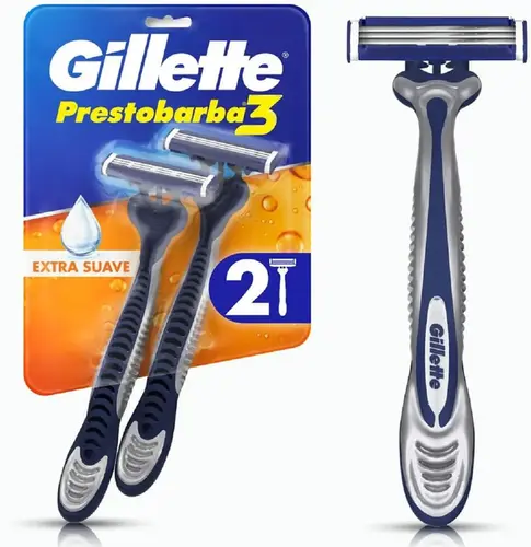 APARELHO GILLETTE PRESTOBARBA3 COMFORTGEL C/2UN