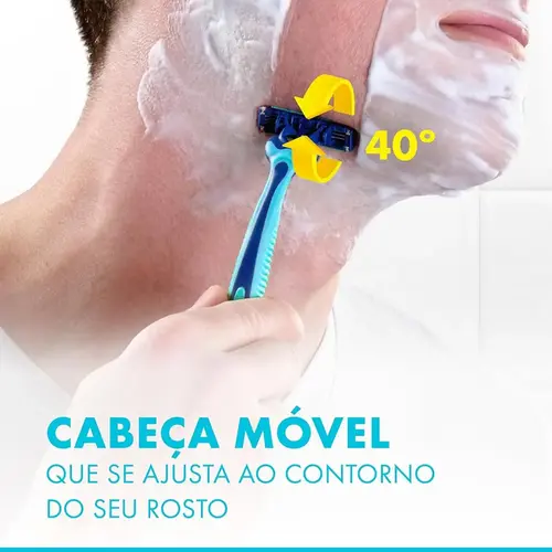 APARELHO GILLETTE PRESTOBARBA3 COOL C/2UN