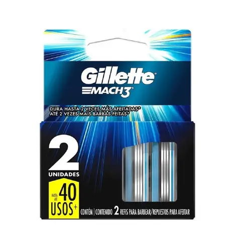 CARGA GILLETTE MACH 3 REGULAR C/2 UN