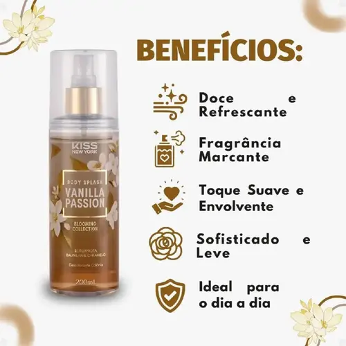 BODY SPLASH KISS NEW YORK 200 ML VANILLA PASSION
