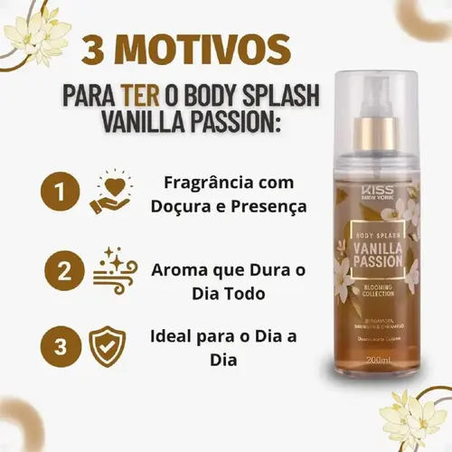 BODY SPLASH KISS NEW YORK 200 ML VANILLA PASSION