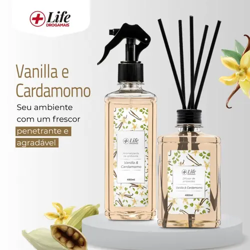 LIFE DROGAMAIS STICK VANILLA & CARDOMOMO 480 ML