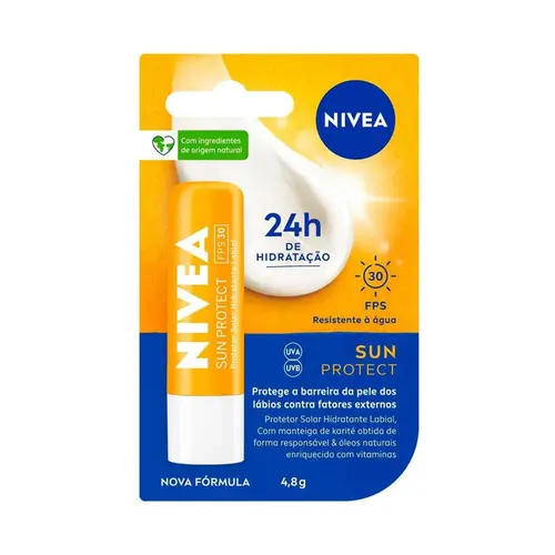 PROTETOR LABIAL NIVEA SUN PROTECT 30FPS 4,8G