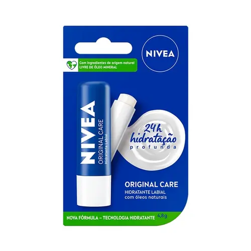 PROTETOR LABIAL NIVEA 4,8G ORIGINAL CARE