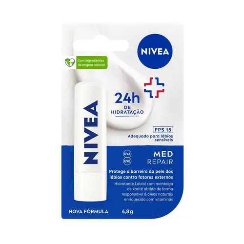 PROTETOR LABIAL NIVEA MED REPAIR FPS15 4,8G