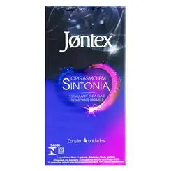 PRESERVATIVO JONTEX 4UN ORGASMO EM SINTONIA