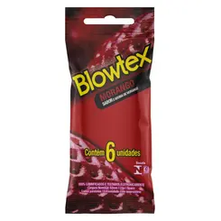 PRESERVATIVO BLOWTEX 6UN MORANGO