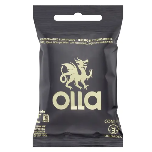 PRESERVATIVO OLLA LUBRIF 3 UN BOLSO