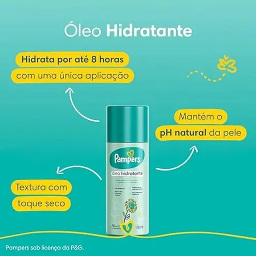 OLEO HIDRATANTE CORPORAL PAMPERS GIRASSOL 110ML