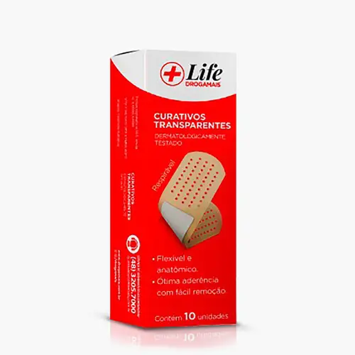 LIFE DROGAMAIS CURATIVO TRANSPARENTE 10 UN