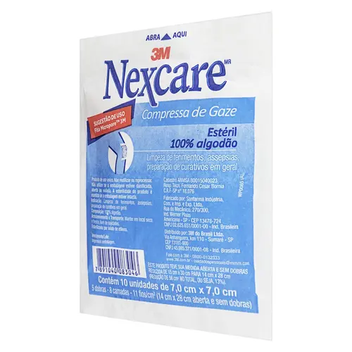 COMPRESSAS GAZE  NEXCARE C/10