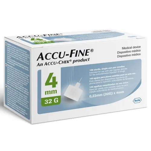 LANCETAS ACCU-FINE 32 G 0,23 MM X 4 MM 01 UN