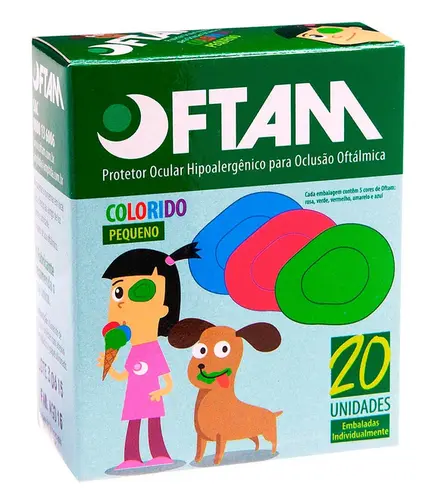 TAMPAO OFTALMICO COLORIDO PEQ.