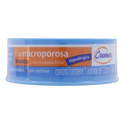 FITA MICROPOROSA CREMER BRANCA 1,2CMx4,5M