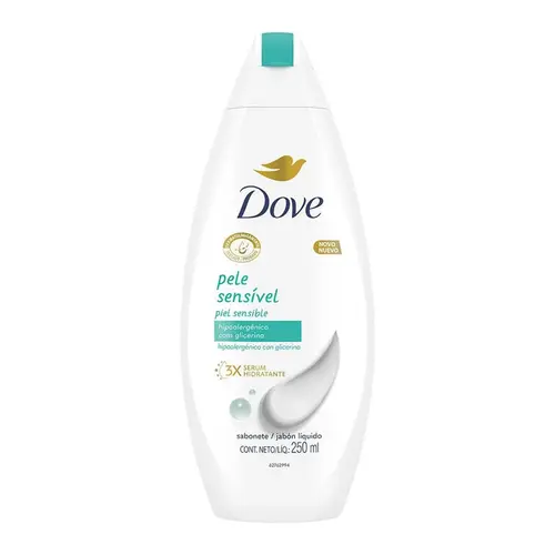 SAB LIQ DOVE PELE SENSIVEL 257 G 250 ML